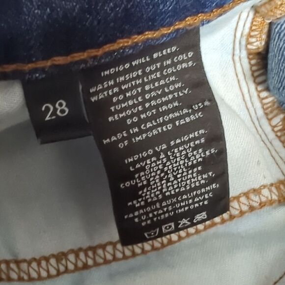 J Brand Shorts Womens 28 Blue The Cut Off Short Clear View 3" Inseam - Picture 10 of 10